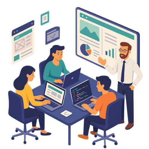 Equipe de desenvolvimento web DOMUS
